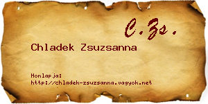 Chladek Zsuzsanna névjegykártya