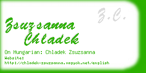 zsuzsanna chladek business card